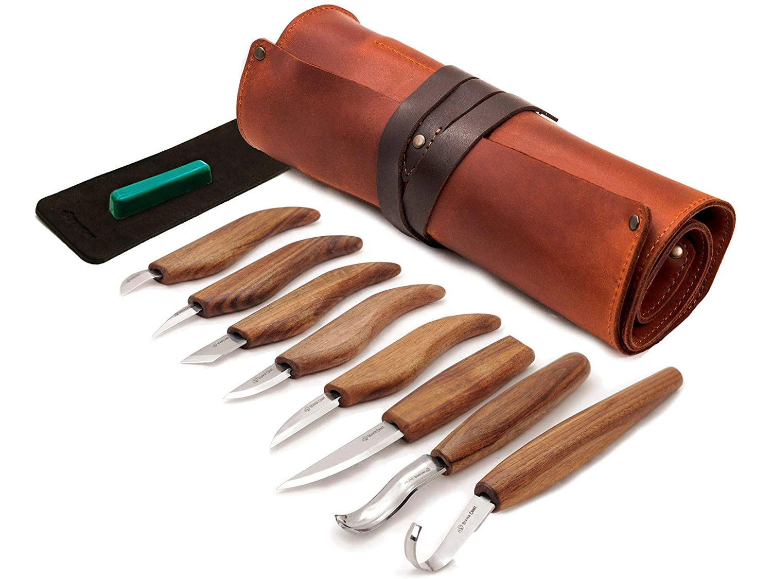 BeaverCraft Deluxe Wood Carving Kit S18X - Wood Carving Knife Set - Spoon Carving Tools Set - Whittling Knives Kit - Woodworking Kit Wood Carving